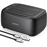 ORICO HDDスタンド 2台搭載 40TB HDD SSD クローン/コピー 2.5 インチ/3.5 インチ Seagate Samsung WD Crucial SanDisk SSD HDD対応 SATA - USB C PS5 Xbox P