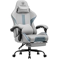 リクライニング グレー 椅子 ファブリック Amazon.co.jp: GTRACING ゲーミングチェア ファブリック デスク