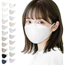 Amazon.co.jp: [AENA] 4層構造 接触冷感 不織布マスク (ホワイト/MS