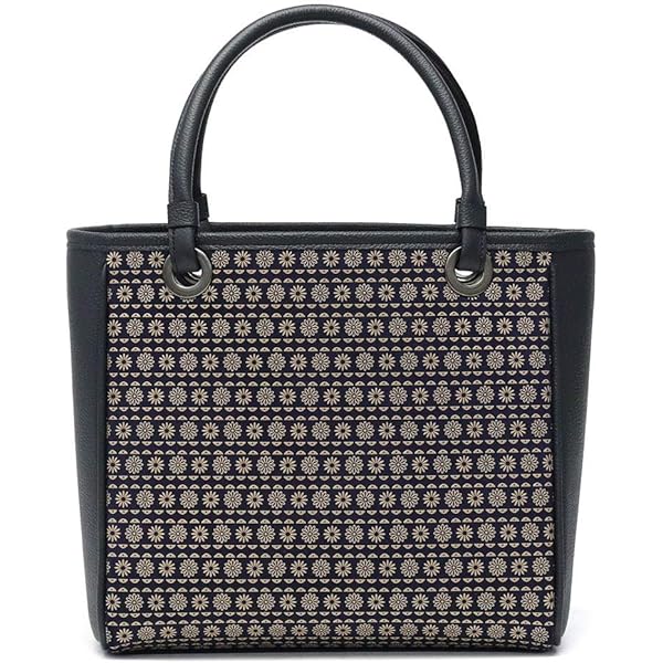 Amazon | 印傳屋(INDEN-YA) 印伝 ハンドバッグ 手提げ 6317 花格子[黒