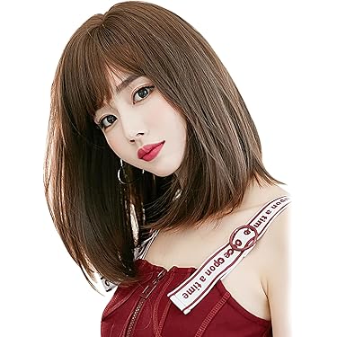 最終値下げ⟡.·100%人毛フルウィッグ 約50cm 前髪あり ダークブラウン Amazon | [Hawkko] 前髪ウィッグ 100％人毛 総手植え レディース