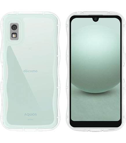 Amazon.co.jp: QAZWERT AQUOS WISH3 SH-53D ケース クリア ウェーブ