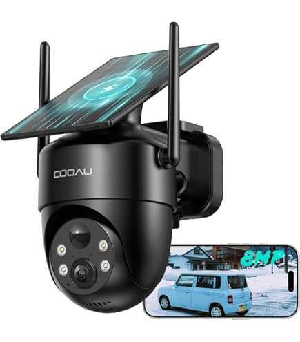 Amazon.co.jp: COOAU 防犯カメラ 屋外 ソーラー : 家電＆カメラ