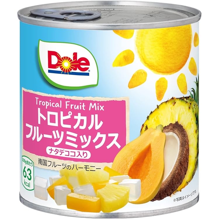 Amazon.co.jp: ドール 缶詰 トロピカルフルーツミックス ナタデココ