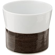 未使用品◆白山陶器◆麻の糸　フリーカップ インディゴ、セピア　6個 ギフト】麻の糸 プレート(S)・フリーカップ セピア 各2点セット | 白山