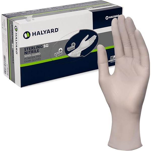 Amazon | HALYARD SKYBREEZE ニトリル試験用手袋、パウダーフリー、3.5