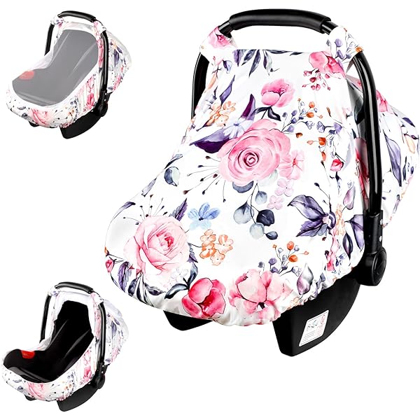 Pea Pod Car Seat Covers For Babies, Infant Carseat Canopy Cover With