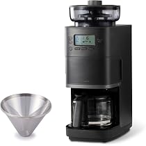 シロカ カフェばこPRO CM-6C261(K) コーン式全自動コーヒーメーカー