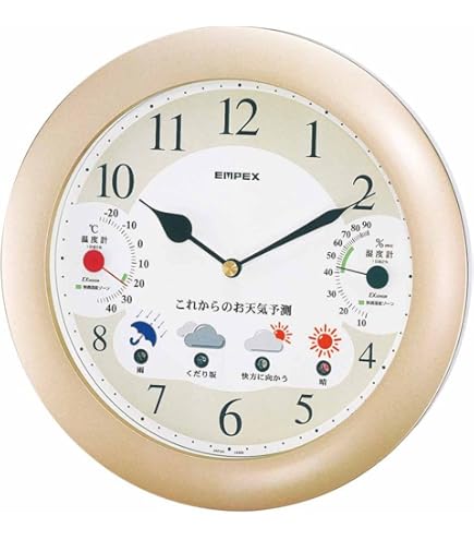 Amazon.co.jp: EMPEX (エンペックス) 気象計 温度湿度計 ウェザーパル