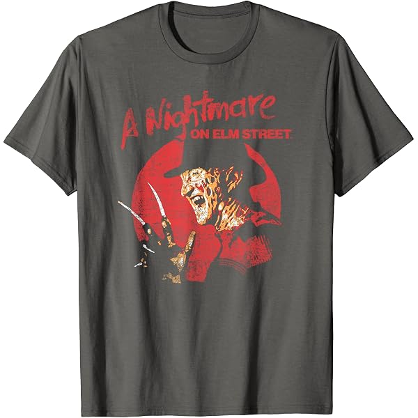 Amazon | エルム街の悪夢 代替ポスター Tシャツ | Tシャツ・カットソー