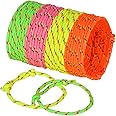 Bulk 144 Rope Friendship Bracelets, Neon Colors, For Party -School Giveaways For kids Boys And Girls