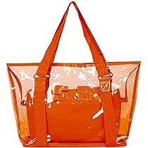 Amazon.co.jp: SURCHAR 透明 ビニール レディース クリア トート
