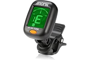 Meeland クリップチューナー ギター/ペース/ウクレレ/バイオリン用 lcdディスプレイバッテリー入れ オートパワーオフ