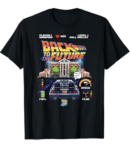 バックトゥザフューチャー　マーティー　ムービーTシャツ　XLサイズ　ブラック Tシャツ マーティ BK ＜Back To The Future バック