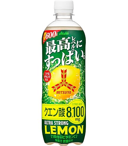 檸檬 三ツ矢THE檸檬 570ml×24本 強炭酸の爽快感