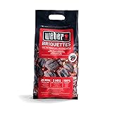ウェーバー(Weber) バーベキュー コンロ 安心,安全BBQ チャコールブリケット(炭) 4㎏ 人,環境,食材に優しい100%自然素材 【日本正規品】 17590 黒