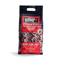 ウェーバー(Weber) バーベキュー コンロ 安心,安全BBQ チャコールブリケット(炭) 4㎏ 人,環境,食材に優しい100%自然素材 【日本正規品】 17590 黒