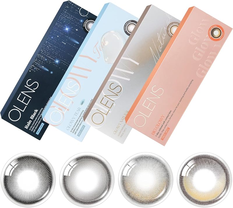 [公式ストア] OLENS 1day 10枚入 水光カラコン MEOVV オーレンズ ワンデー 14.2mm 14.5mm カラーコンタクト BC：8.7mm PWR：0.00／COLOR：グローイブラウン