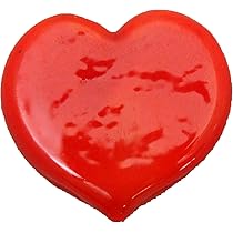 Amazon.co.jp: かわいい 手作り ガラス細工 ハートステーシ゛