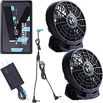 サンエス　リチウムイオンバッテリー 3360mAhとファン充電器セット サンエス リチウムイオンバッテリー 3360mAhとファン充電器