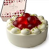 魔法洋菓子店ソルシエ 苺のジュレ玉 クリームケーキ 5号 直径15.5cm 5人～7人分 約600g 【単品（飾り無し）】
