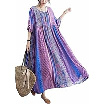ノンノンドール　新品　半袖ワンピース パープル Amazon.co.jp: [セカンドルーツ] 花柄 ワンピース ボタニカル
