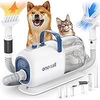 【新品未使用品】Oneisall ペット用グルーミング用掃除機 ペット用バリカン ブラシ ペット掃除機 oneisall ペット