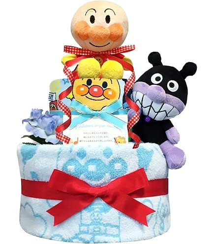 ドラミッキーアンパンマン豪華おむつケーキ 男の子2個 Amazon | KanonBabys おむつケーキ 男の子向け アンパンマン
