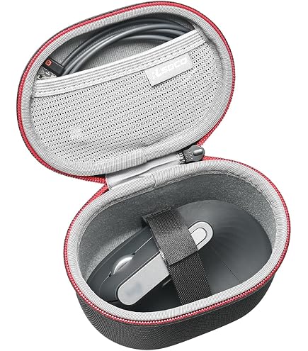 Geekria Étui De Transport Rigide Pour Clavier Logitech ERGO K860 - Compatible ERGO K860 Et MX Master 3S (Gris Foncé)