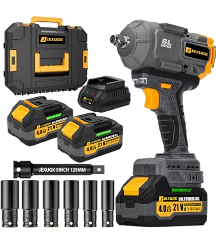 FSYAO 18V 1/2 Inch Cordless Impact Wrench-brushless, 1100 Ft-lbs(1500Nm) Maximum Torque, 4-speed Adjustment, Automatic Start And Stop.(Main Unit Only, No Battery - View #11