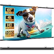☆大画面視聴体験　60インチ　　プロジェクタースクリーン Amazon.co.jp: ANDWINT スクリーン プロジェクター用 60インチ16