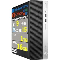 Amazon.co.jp: 【整備済み品】H P デスクトップPC 400G6 SFF／第9世代