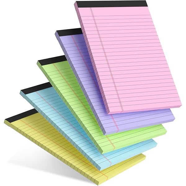 2 Pads Note Pads 11" X 9.5" Legal Pads College Ruled Notepad Micro Perforated Writing Pads Green Lined Paper 80GSM College Ruled Paper Pad Of Paper 30 Sheets Notebook For School, To-Do