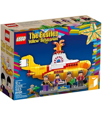 Mega The Beatles Collectible Building Toy with 681 Pieces, 4