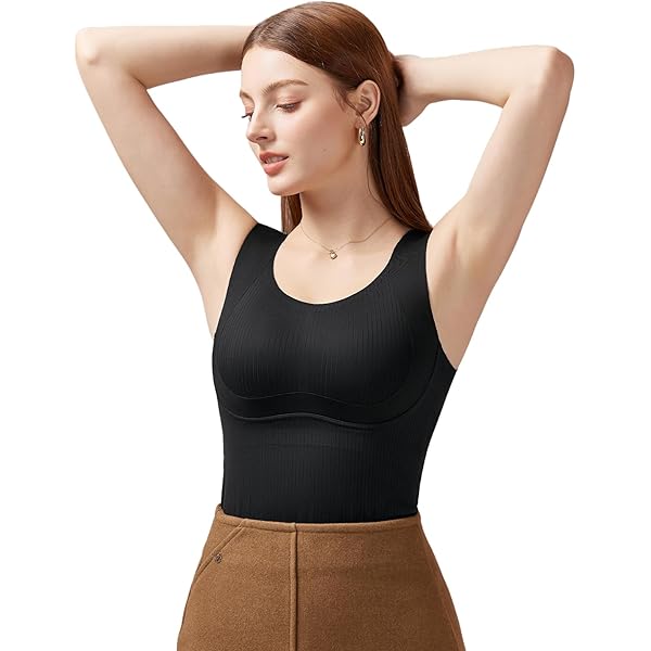 Amazon | [veimia] ブラトップ レディース カップ付きタンクトップ