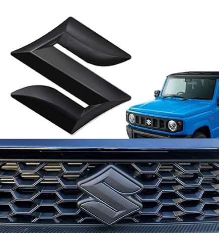 Amazon | マットブラック ジムニー(JB64W,JB74W) Sエンブレム フロント