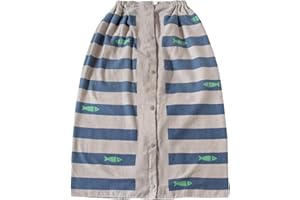 オルタ(oruTa) ラップタオル 男の子 着丈80cm 柄あり プリント キッズ 女の子 ビーチタオル ボタン調整可 吸水速乾 プール 水泳 巻きタオル お着替えタオル 綿100％ フィッシュベージュ