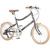 カノーバー(CANOVER) ミニベロ 自転車 小径車 20インチ 7段変速 カラータイヤ アルミフレーム 前後泥除け CA-MV001 Pandora
