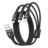 3M 充電コード 3in1 USB 急速 ケーブル (ライトニング/USB-C/Micro USB端子) 3台同時充電 iPhone Android タイプC ケーブル 各種対応（ブラック）