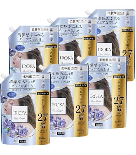 Amazon | 【6個セット】花王 フレアフレグランスIROKA 特大詰替 710ml