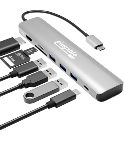 Plugable 4-in-1 Thunderbolt 4 ハブ Plugable Thunderbolt 4 Hub, 4-in-1 USB-C Design with 4K HDMI