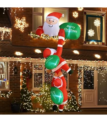 (s) サンタクロース　キャンディケーンセット　イルミネーション　クリスマス Amazon.co.jp: 44インチ インフレータブルキャンディケーン (3パック