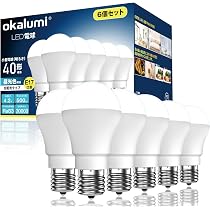 Amazon | okalumi LED電球 E17口金 40W形 ミニクリプトン形 昼光色