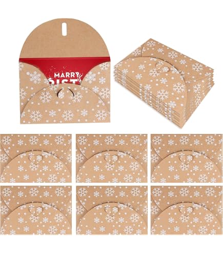100 Gift Card Envelopes With Bow Design - Mini Card Holders For Cash, Tips, Hotel Keys & Gifts - View #8