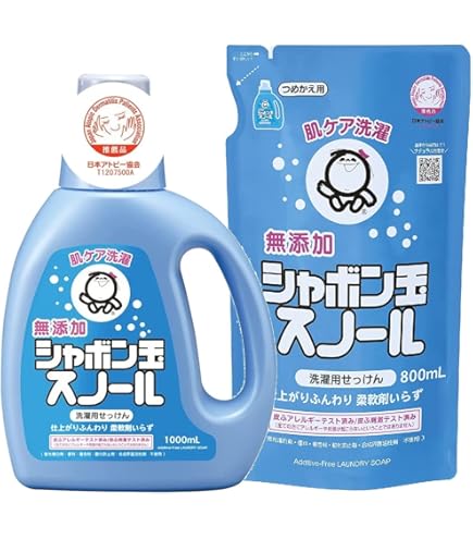 Amazon | シャボン玉 スノール 詰め替え 800ml【3個セット