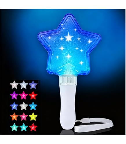 Amazon.co.jp: TOKYO ORORA LED 星 ペンライト 青色 電池式 ライブ