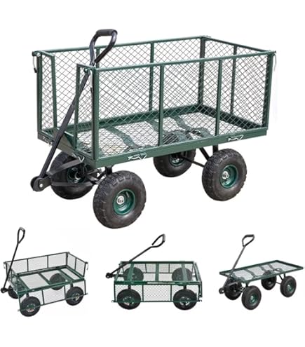 【金運、仕事運上昇】ミニ！タイチンルチル・ガーデン⭐️台座R132 Amazon.co.jp: JOOHY ガーデンカート カゴ台車 運搬車 空気圧タイヤ