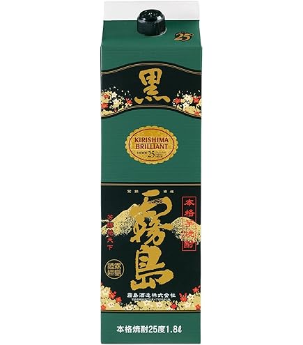 Amazon.co.jp: 黒霧島 25度パック 1800ml 1ケース（6本入） : 食品