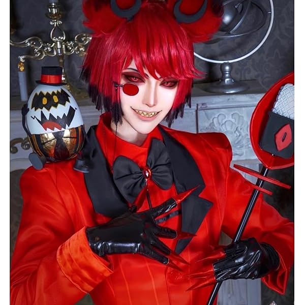 Amazon.co.jp: [LJLJAVAR] アラスター Alastor コスプレ衣装 ハズビン