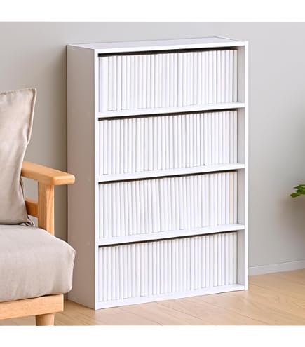 Amazon｜クロシオ 文庫本棚W600 S ダークブラウン 本棚｜本棚